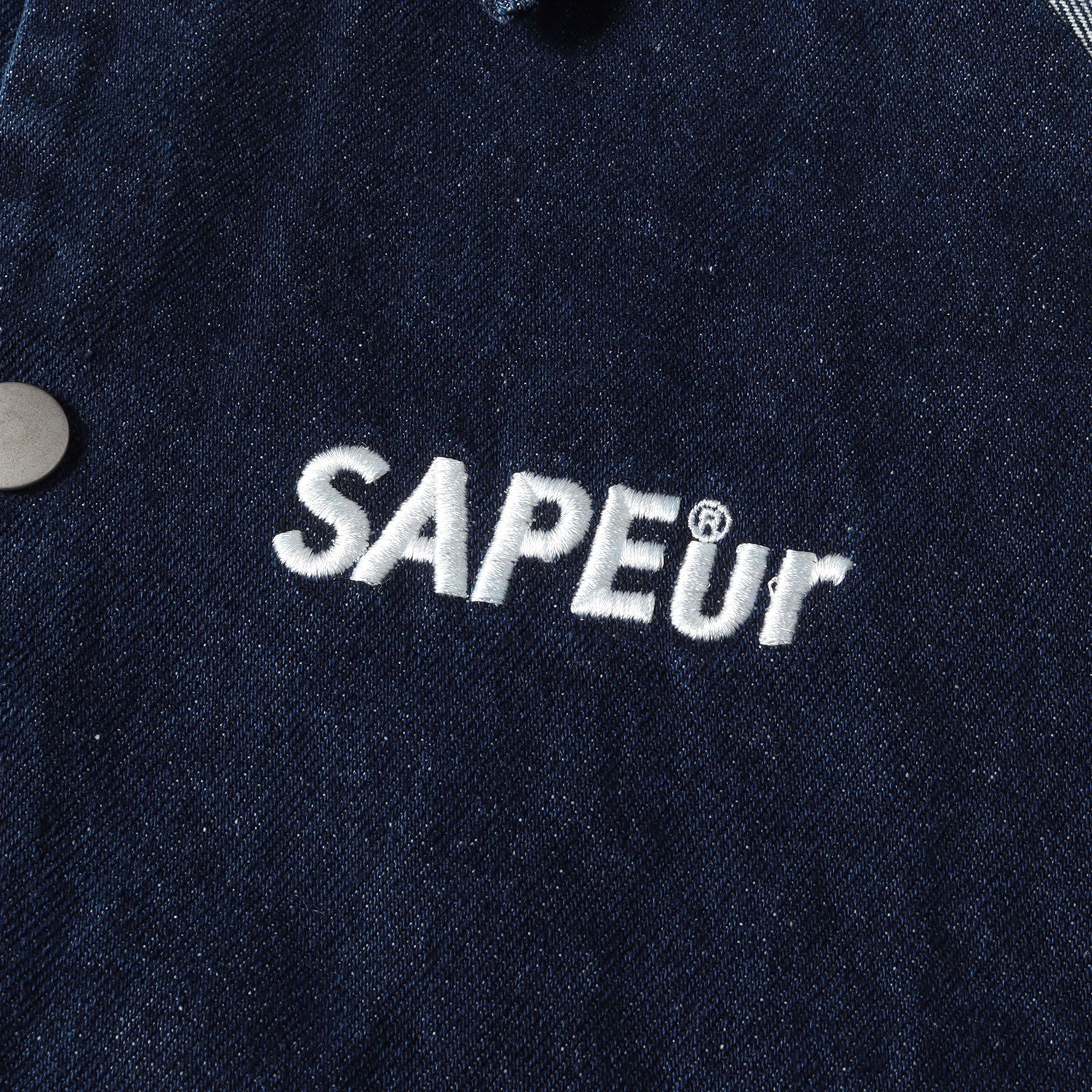 A Elegantes SAPEur サプール 21AW デニム コーチジャケット(DENIM COACH JACKET) インディゴXXL