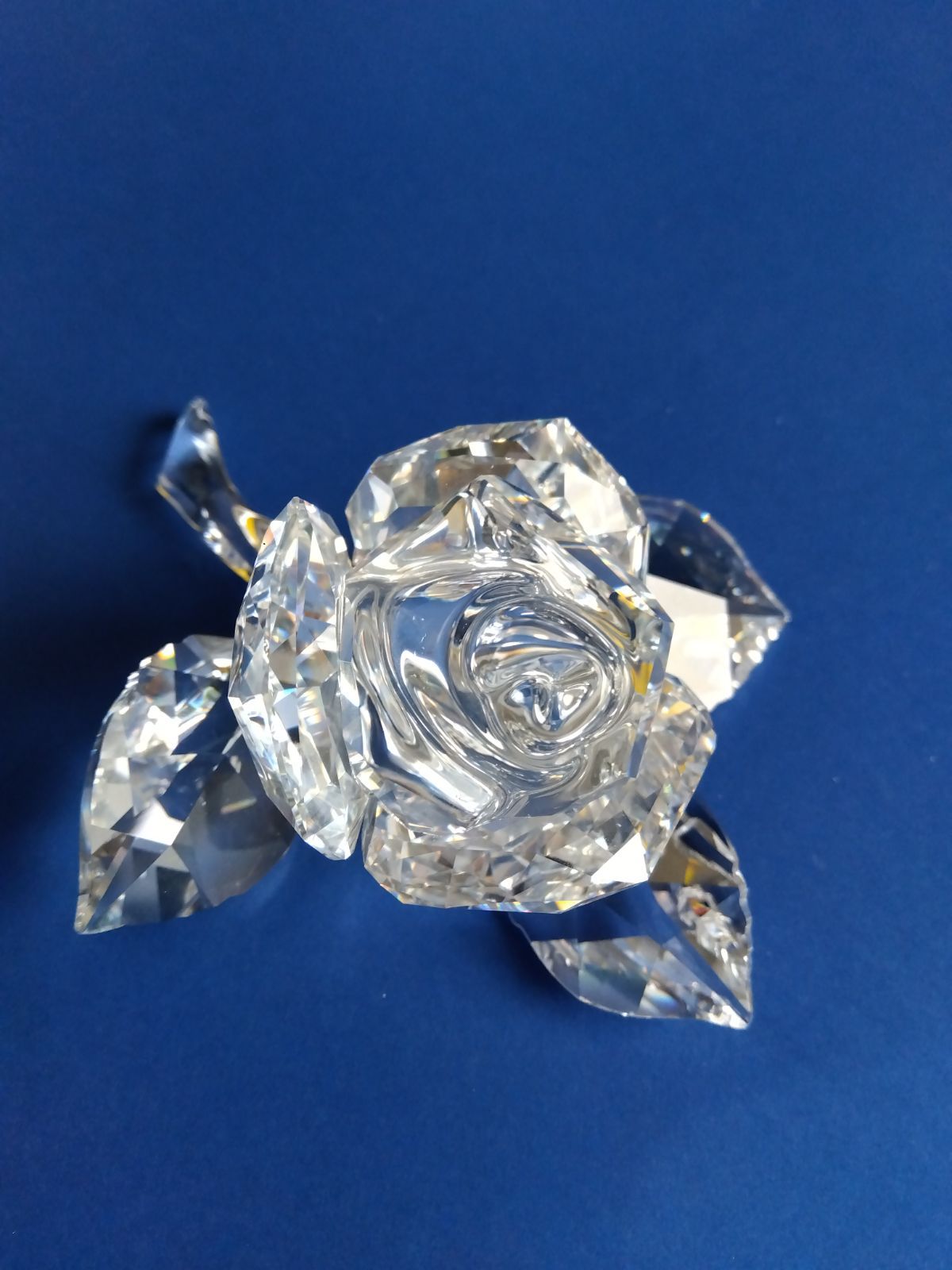 スワロフスキー SWAROVSKI ねこ 置物 ローズブロッサム スワロフスキー