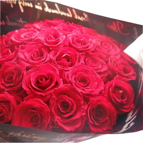 花束 赤バラ20本使用