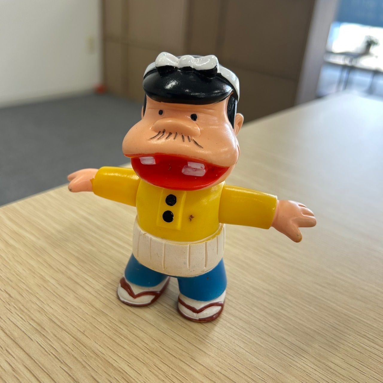 天才バカボン バカボンパパ 当時物ソフビ タカトク製 レア