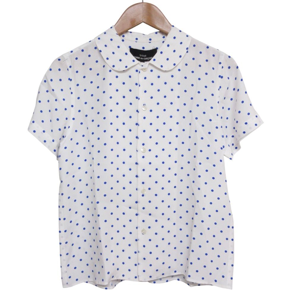 専用　トリコ　コムデギャルソン　ドット　Tシャツ　半袖カットソー　ブルー　S 良品 tricot COMME des GARCONS トリココムデギャルソン ドット