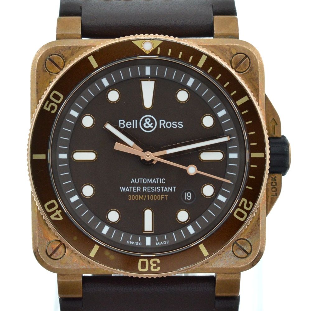 ベル＆ロス Bell＆Ross BR03-92-D-B ダイバー 自動巻き メンズ 内 き G 136509