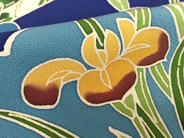 平和屋着物○紅型 振袖 流水花籬文 正絹 逸品 AAAZ7368zg 紅型 振袖