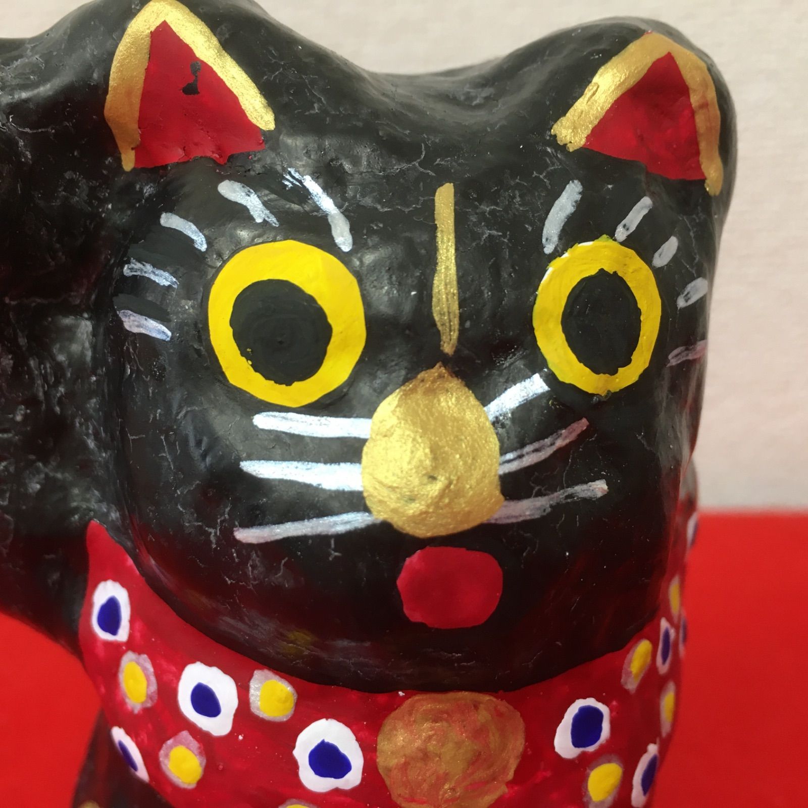 にゃーと日本のものづくり 山崎張子招き猫 大 - 工芸品