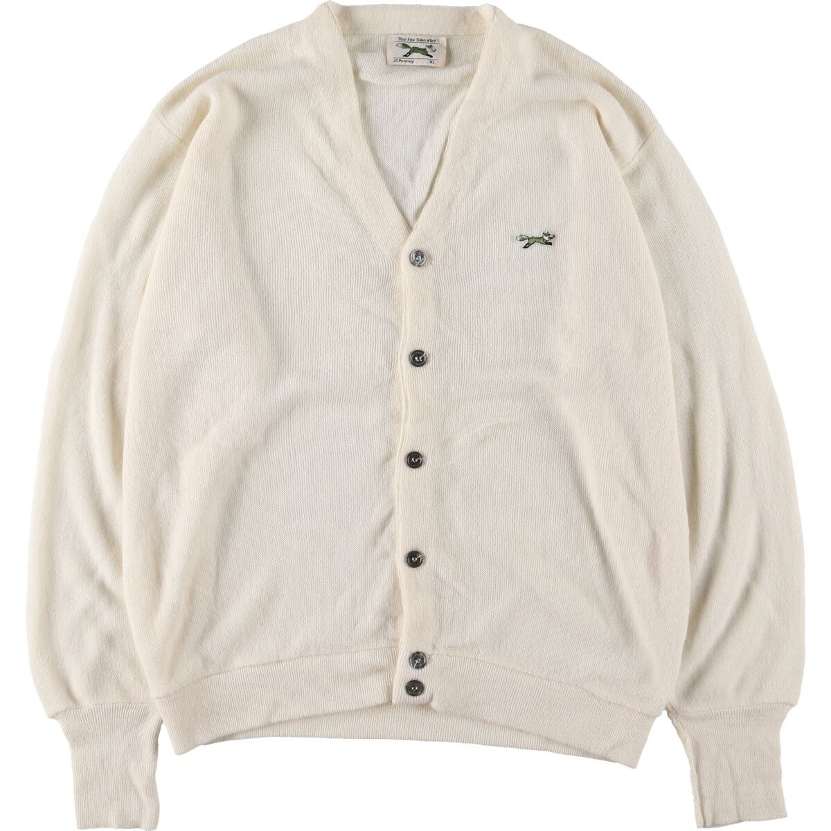 ジェーシーペニー JC Penney 80S FOXロゴ カーディガン メンズ