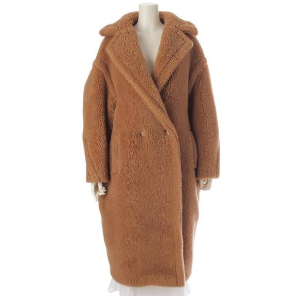 【新品同様】マックスマーラ　テディベア　キャメル　シルク　M　キャメル　アイコン Max Mara MAX MARA マックスマーラ ファーコート TEDDY テディ