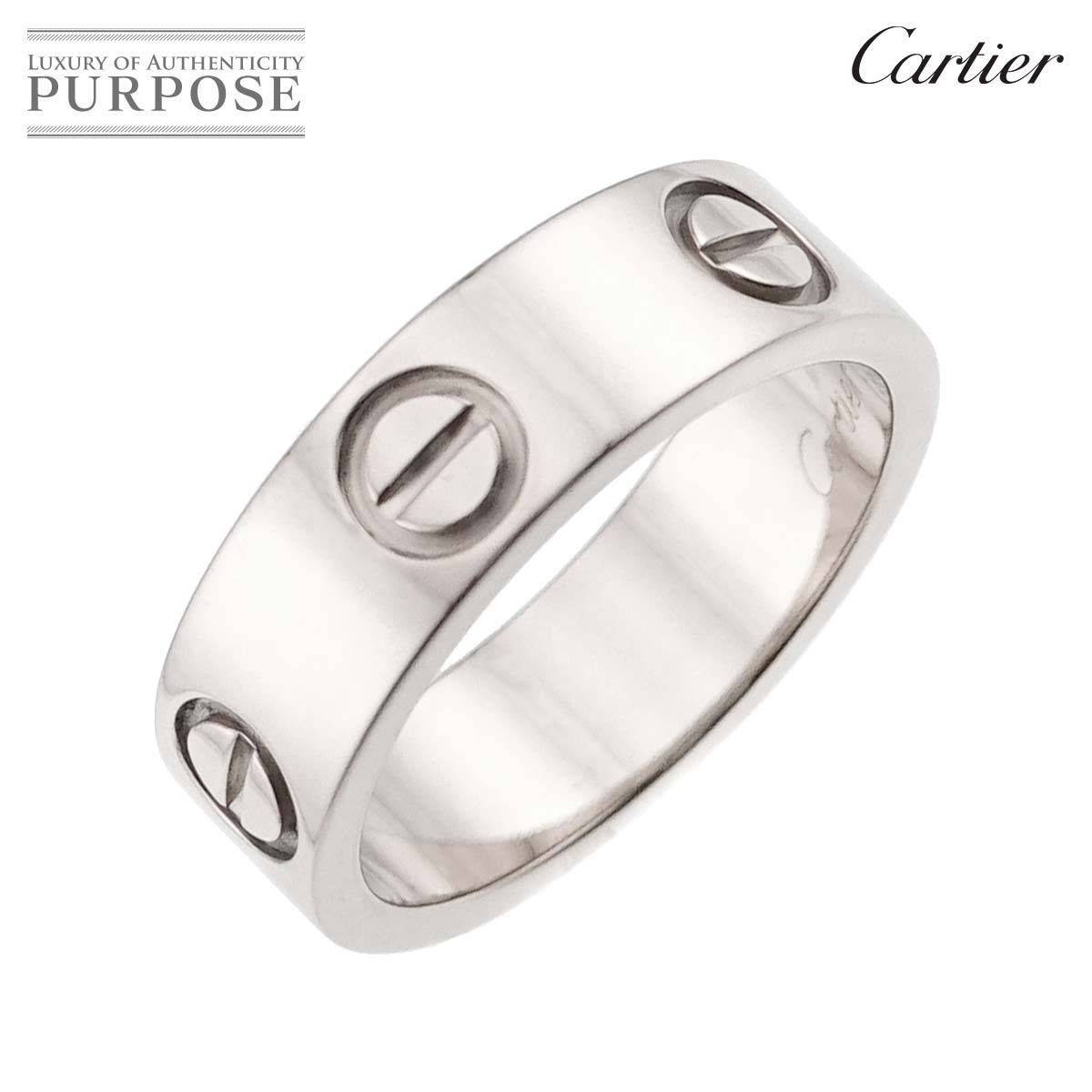 カルティエ Cartier ラブ #49 リング K18 WG ホワイトゴールド