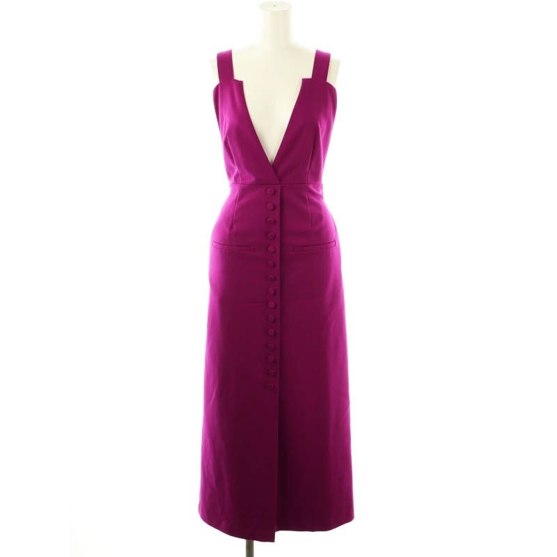 アメリヴィンテージ Ameri VINTAGE MANY BUTTON SALOPETTE DRESS