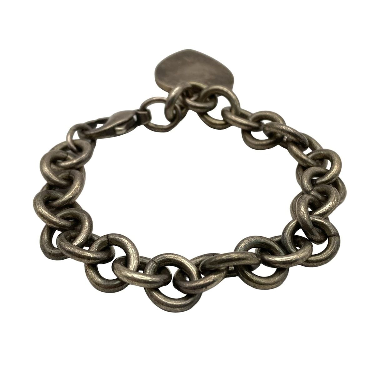 Tiffany & Co. シルバーブレスレット ハートチャーム TIFFANY&Co.(ティファニー) ブレスレット ハートタグ シルバー