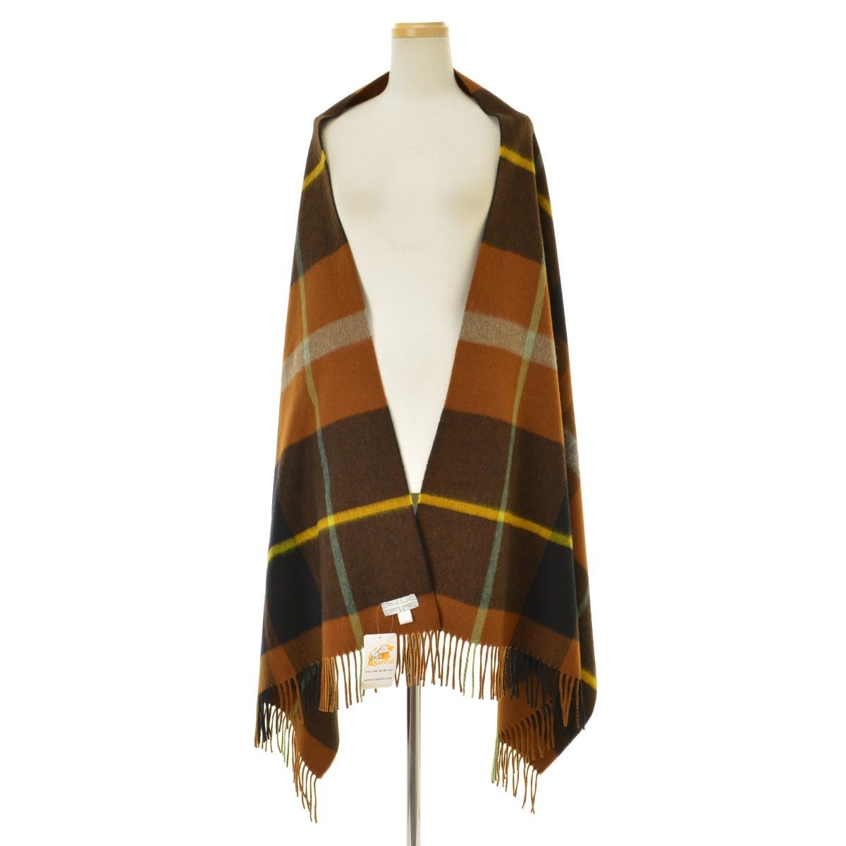 JoshuaEllis】23AW CPG60361 TARTAN タータンチェック カシミヤ 大判 