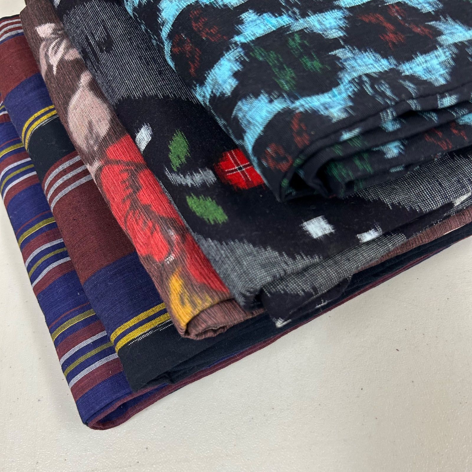 木綿 着物 絣柄 5着 着物 リメイク材料 m-097