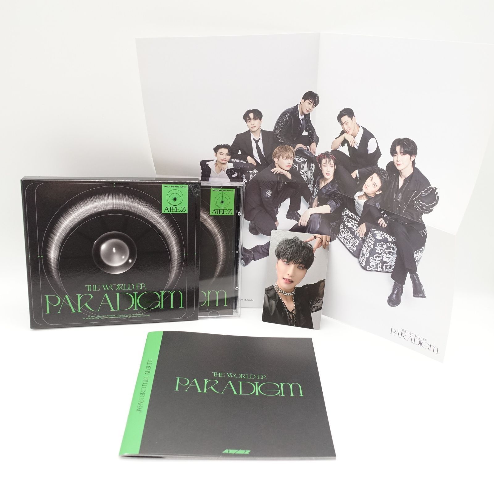 ateez ソンファ　paradigm CD トレカセット ATEEZ PARADIGM 個別盤 CD 8枚セット - メルカリ