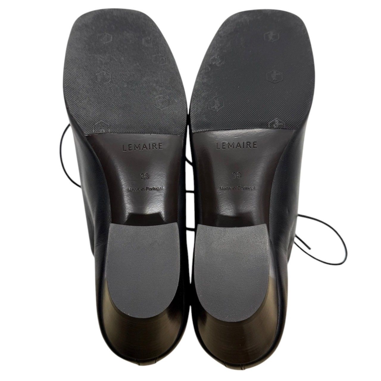 LEMAIRE ルメール souris ダービーレザーパンプス ヒール 38
