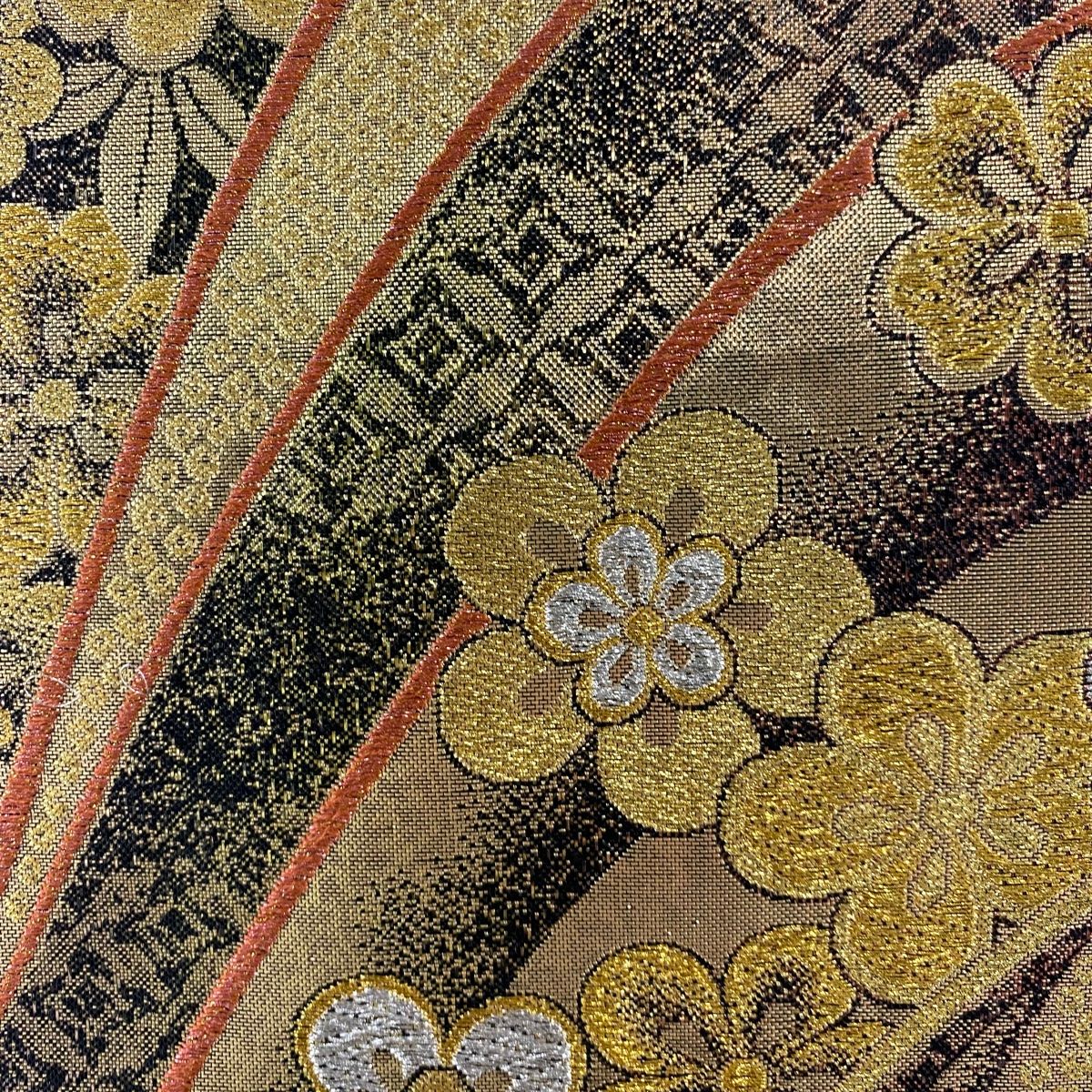 袋帯 秀品 桜 梅 金銀糸 箔 金色 六通 正絹 【中古】 - メルカリ