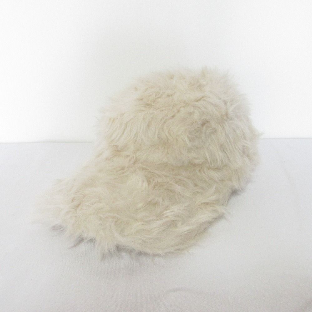 GIVENCHY ジバンシィ シャギーキャップ アイボリー レディース 古着