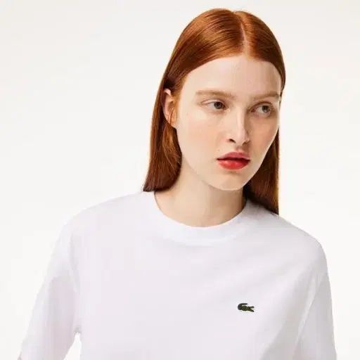 LACOSTE ラコステ レディース コットン 半袖T リラックスフィット