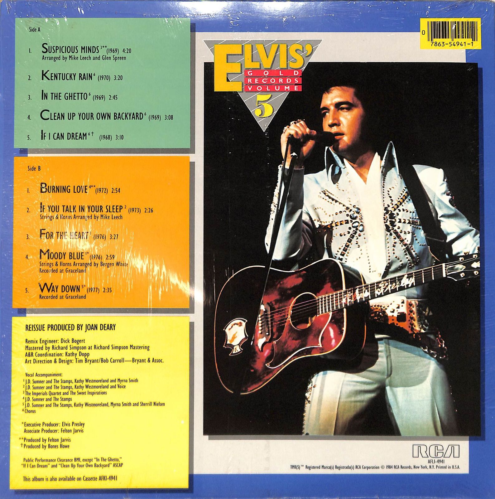 LP1枚 / エルヴィス・プレスリー (ELVIS PRESLEY) / Elvis Gold Records Volume 5  (1984年・AFL1-4941・ロックンロール) / A00604360 - メルカリ