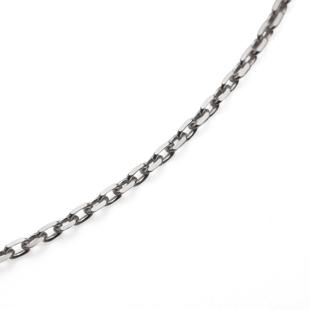 プラチナ チェーンカットアズキネックレス 50cm 幅 1.1mm 約3.0g
