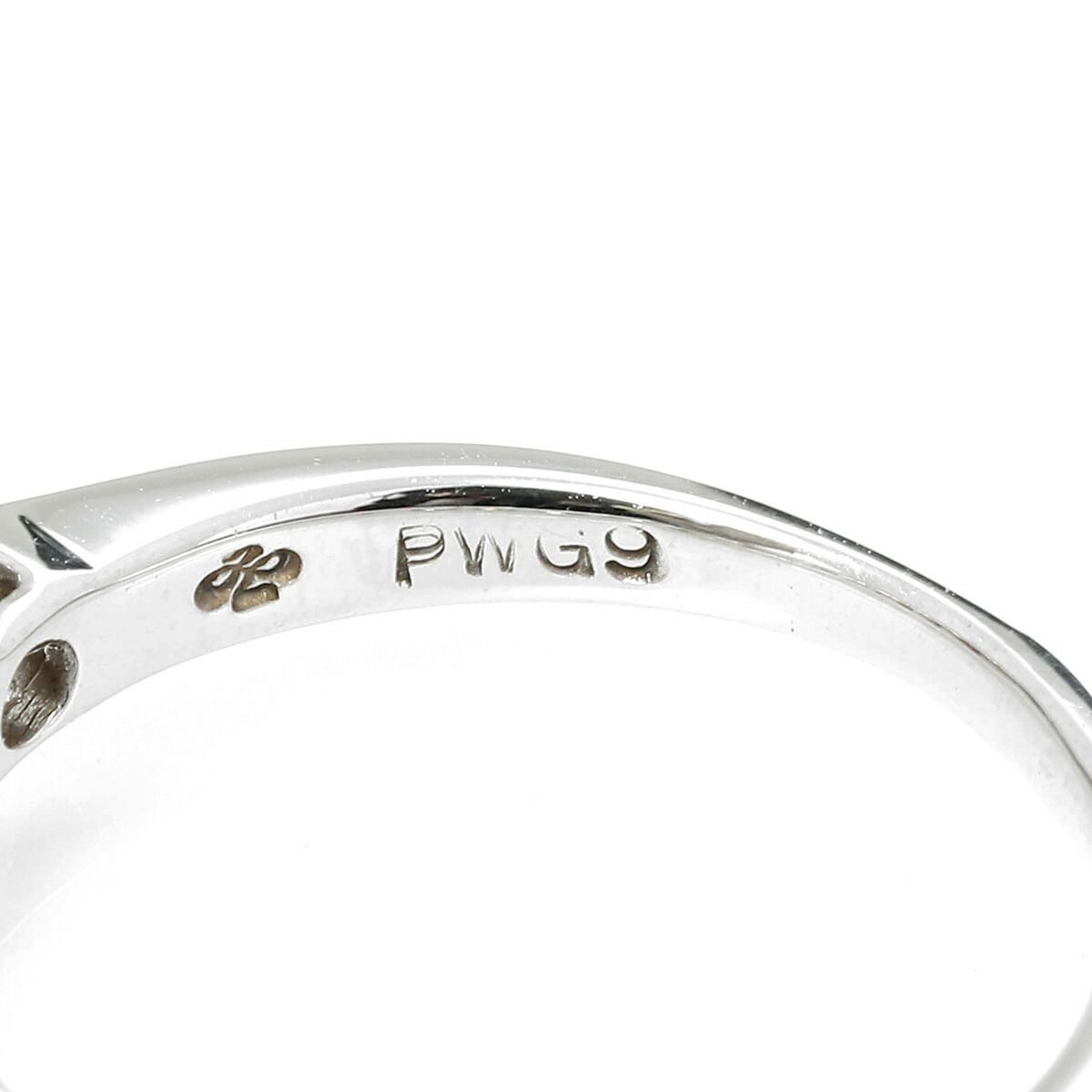 ジュエリーマキ ピンキーリング 指輪 ダイヤモンド 0.43ct K9 4号 MAKI