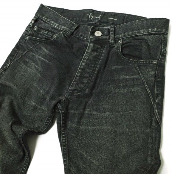 FAGASSENT ファガッセン CLAW DENIM PANT TOSHIKI AOKI ジップアップ ファスナー 日本製 スリム サイズ 3 ブラック 通年 fagassent ファガッセン CLAW バックジップ ブラック デニム