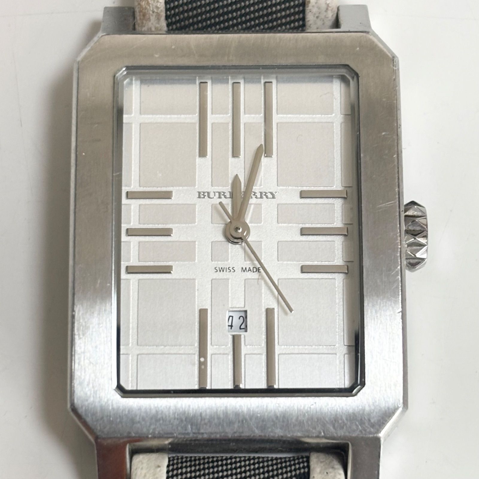 【新品電池】BURBERRY バーバリー　未使用　アナログ　腕時計 シルバー BURBERRY - 【電池交換済み】BURBERRY バーバリー BU1551 腕時計
