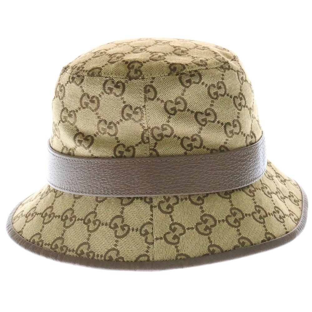 GUCCI (グッチ) GGキャンバス フェドラ バケットハット