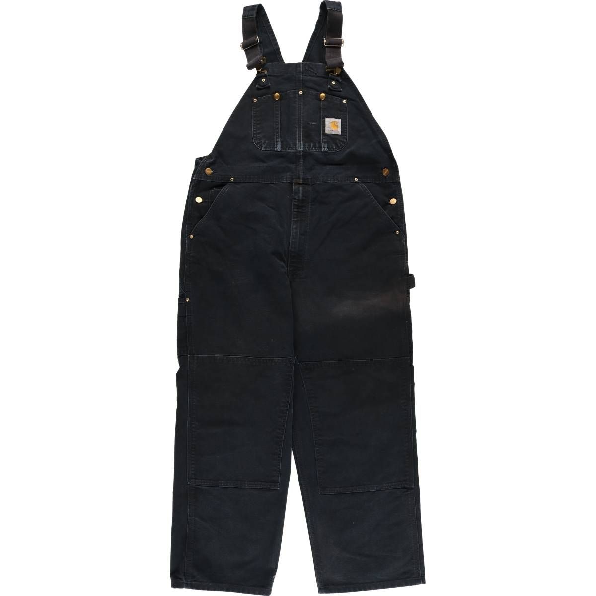 古着 ビッグサイズ カーハート Carhartt ダブルニー ダック オーバーオール メンズw40相当|eaa586205