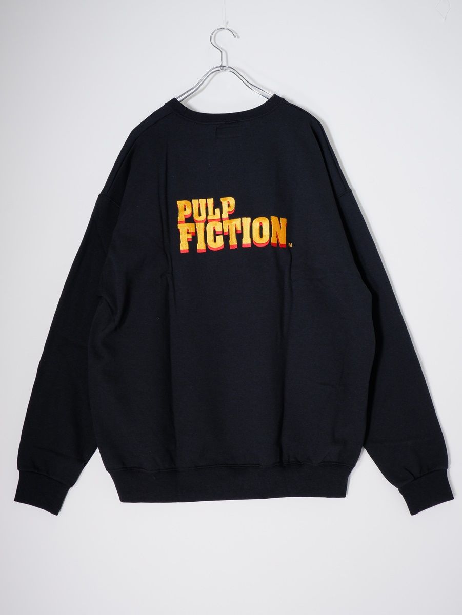 wackomaria pulpfiction スウェット M WACKO MARIA/PULP FICTION / SWEAT SHIRT（BLACK）［クルー