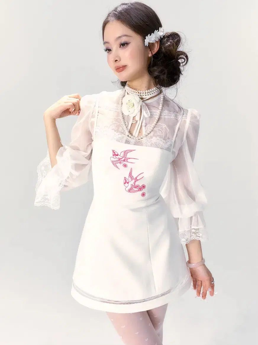 バレエコア 刺繍