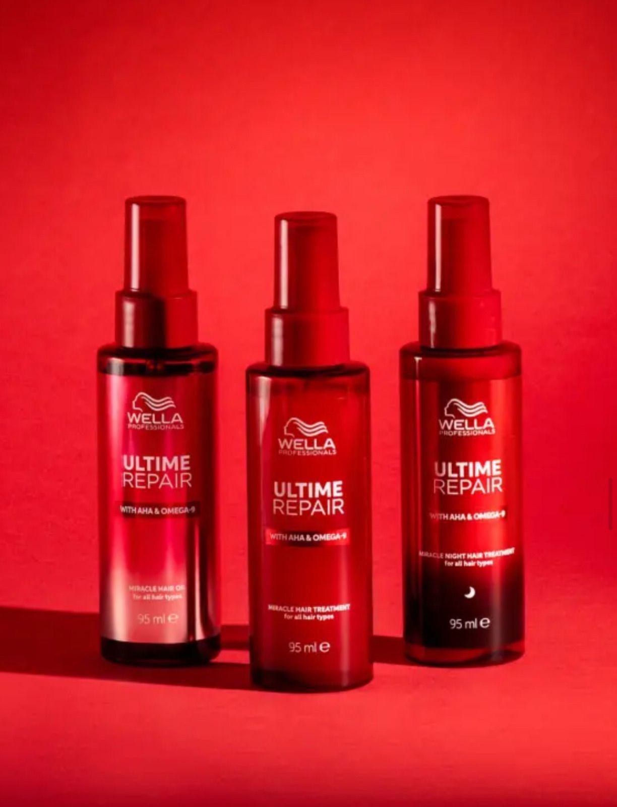 ウエラ アルタイムリペア オイル＆ミスト＆ミルク 95ml|95ml|95ml MIRACLE HAIR OIL WELLA 洗い流さないトリートメント ナイトトリートメント アウトバス トリートメント 美髪 オイルトリートメント