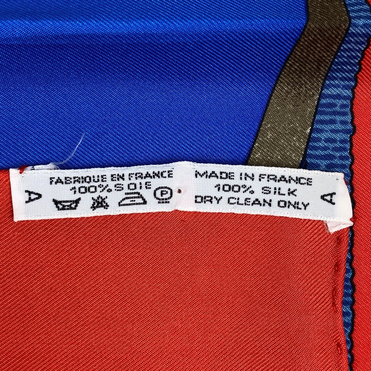 エルメス HERMES カレ 90 Grand Manege 大調教術 馬具 リボン スカーフ