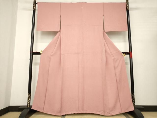 平和屋着物 上質な色無地 蘇芳香色 鈴乃屋扱い 正絹 AABC3266ck