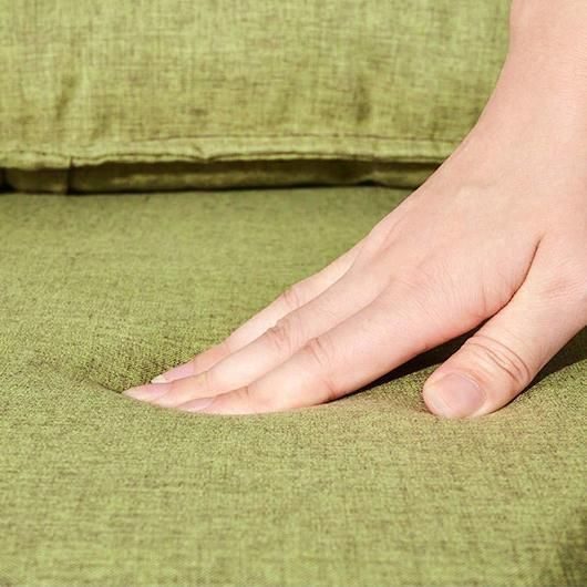 グリーン】折りたたみソファー ソファベッド 1人掛け 省スペース 硬め 