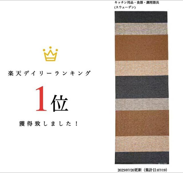 BRITA SWEDEN SEASONS CACAO プラスティックラグ 70x150cm ブリタスウェーデン 北欧 雑貨 リビング おしゃれ ブリタスウェーデン 北欧 雑貨 リビング おしゃれ らぐ らぐまっと 長方形 ラグマット 生活雑貨 北欧