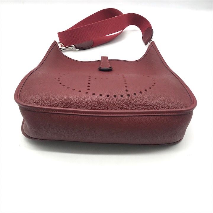 良品 HERMES エルメス エヴリン アン ボルドー シカクE刻印 ショルダー バッグ k397 良品 HERMES エルメス エヴリン アン ボルドー シカクE刻印 ショルダー