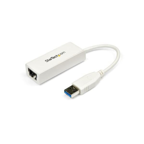 StarTech.com USB3.0-Gigabit Ethernetアダプタ 10 100 1000Mbps対応 ホワイトUSB31000SW 1個