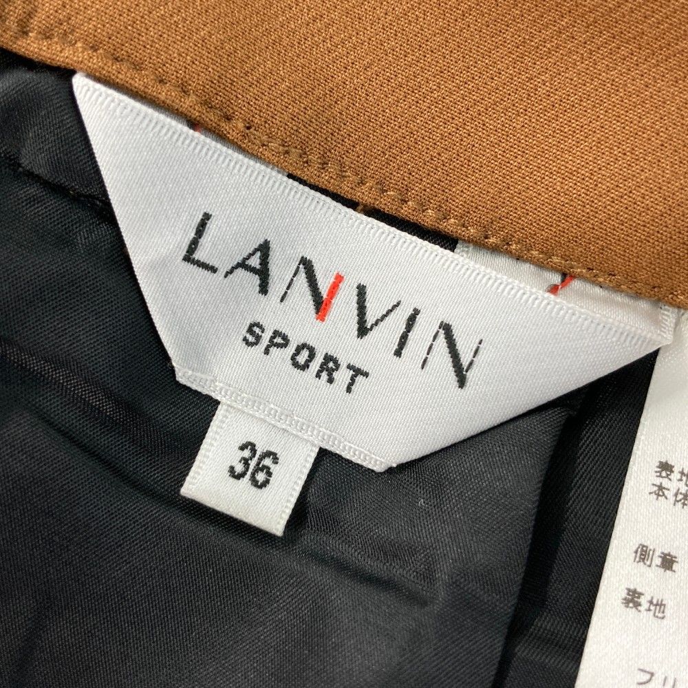 サイズ：36 LANVIN SPORT ランバン スポール  インナー付きスカート  ブラウン系 [240101450399] ゴルフウェア レディース ストスト サイズ：36 LANVIN SPORT ランバン スポール インナー付き