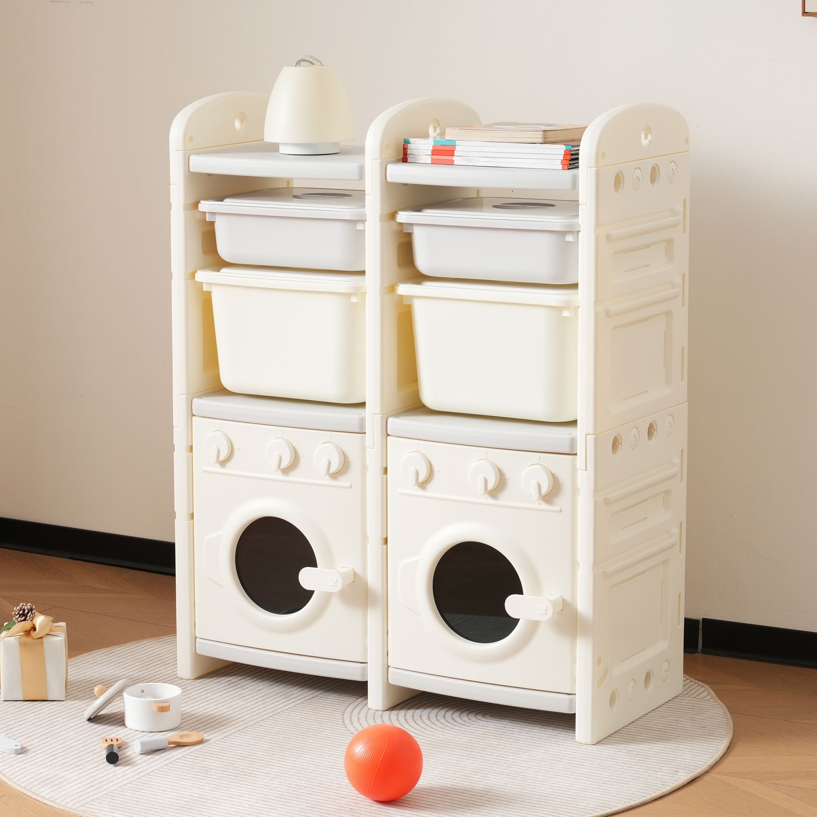 おもちゃ収納ラック 大容量 子ども用家具 収納ケース 絵本棚 おもちゃ