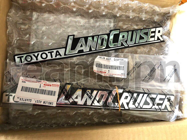 トヨタ純正 60 70 ランドクルーザー プラド サイドエンブレム 左右 BJ FJ FZJ GRJ HDJ HJ HZJ KZJ LJ PZJ RJ VDJ Land Cruiser Emblem