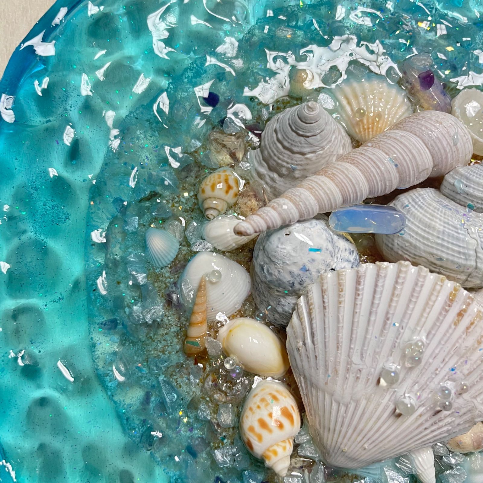 インテリアアート　アクセサリートレー　海の置き物　南国　海アート インテリアアート アクセサリートレー 海の置き物 南国 海アート