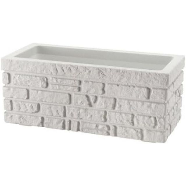 リッチェル タウンプランター 100型 割石積 底面給水機能付き 大型プランター