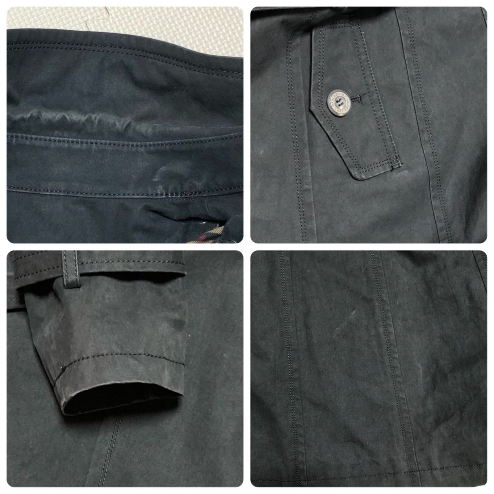 □美品□BURBERRY BLUE LABEL バーバリーブルーレーベル ライナー付き 