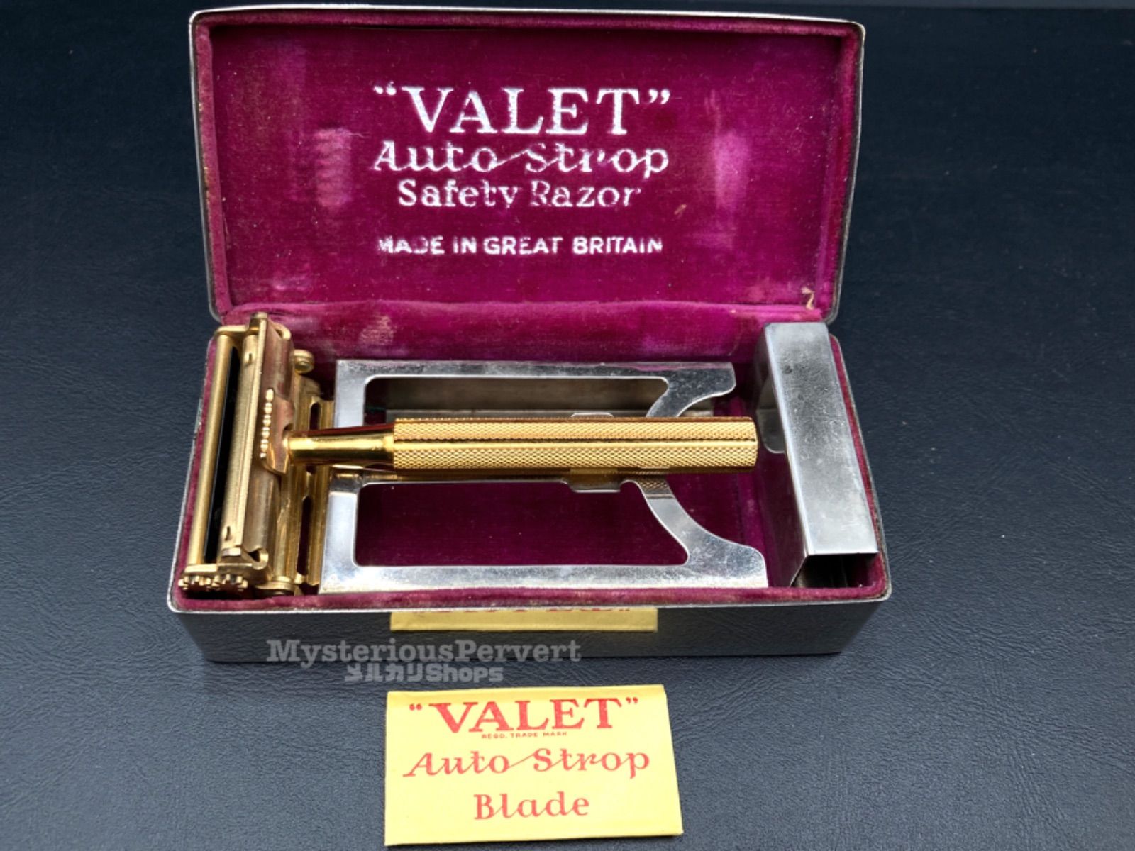 MZ257) VALET Auto Strop Safty Razor Vintage 片刃カミソリホルダー