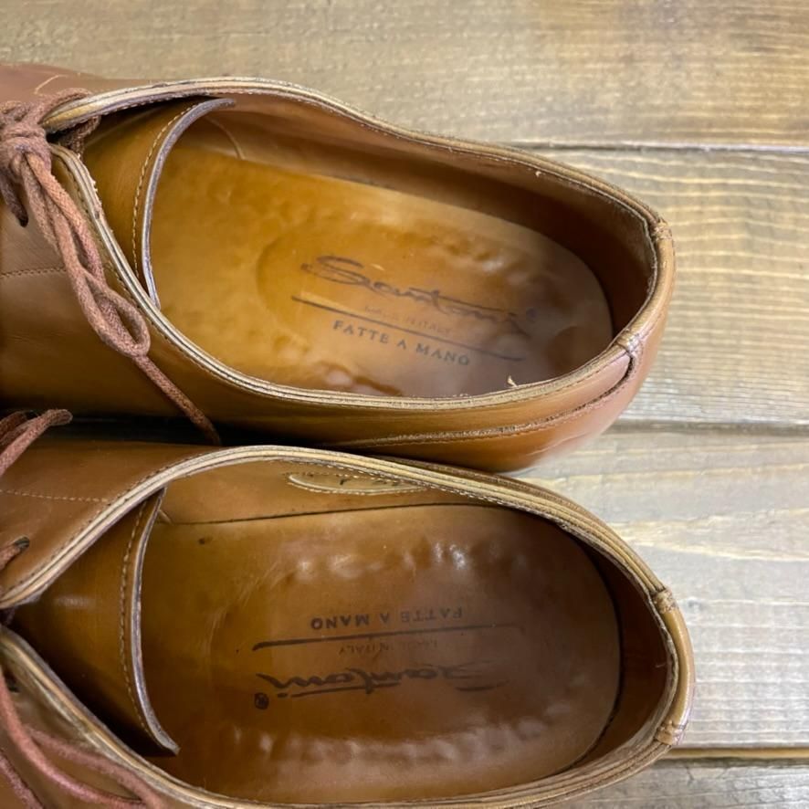 良品 Santoni サントーニ 5.5 Uチップシューズ スプリットトゥ