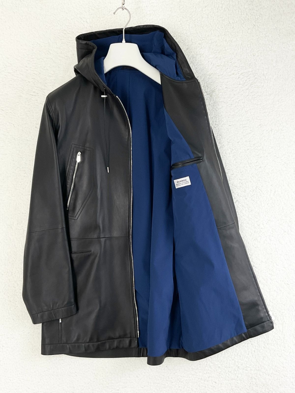 新古品】HERMES 下札付 オーダー品 Wジップシープスキンコート 50