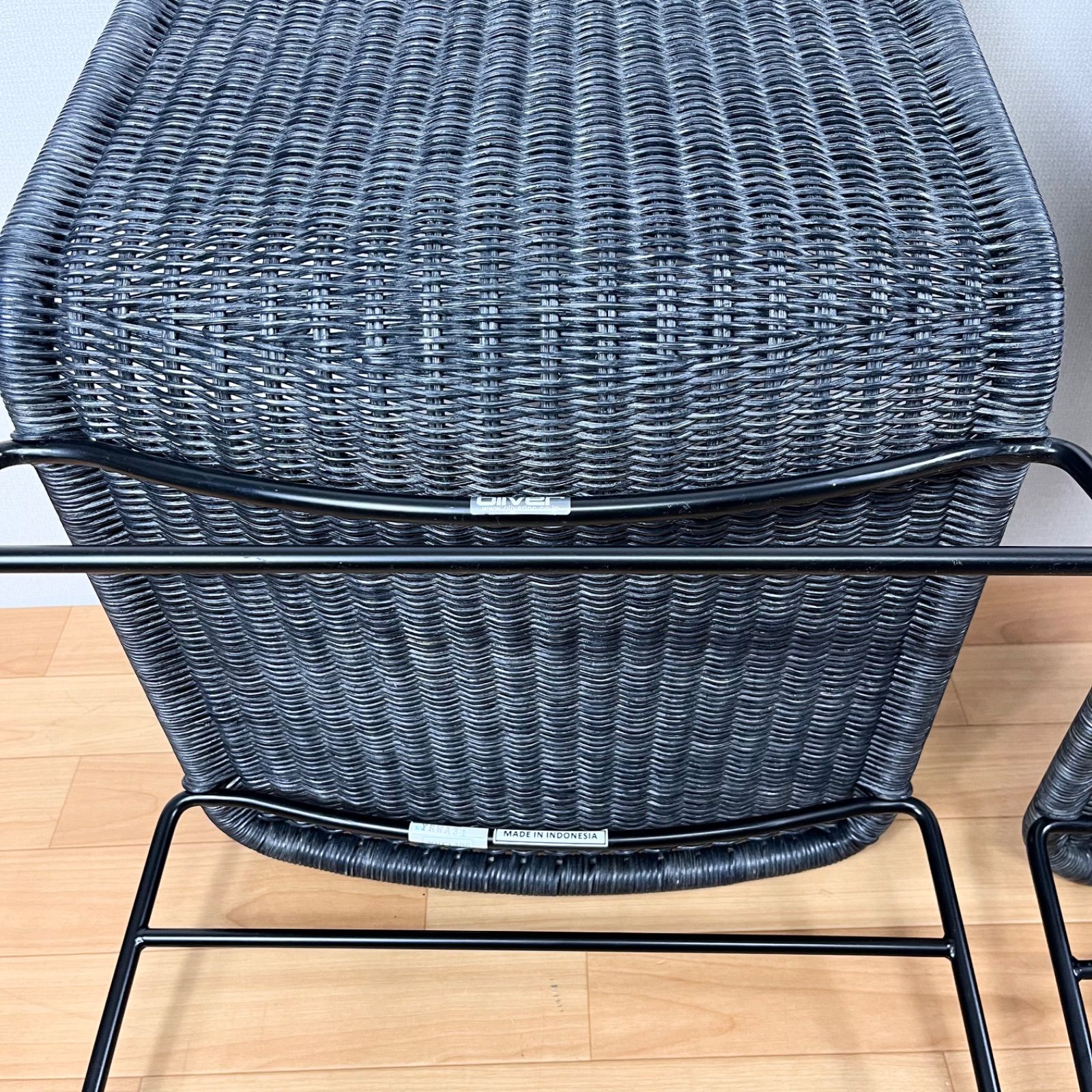 展示 定価 2脚 103 000円 Oliver オリバー 藤 ラタン編み ダイニングチェア S CS-A182 二脚セット MARWIL-DEMENAGEMENTS_CH