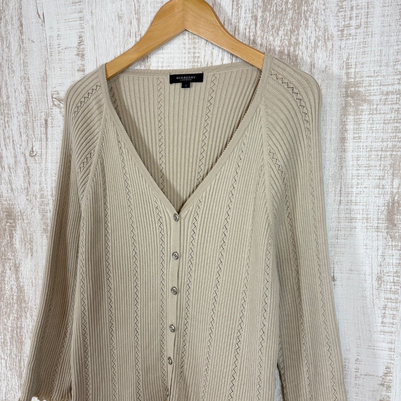 大きいサイズ　バーバリー　カーディガン ホースロゴ刺繍 ブラック　2XL 大きいサイズ バーバリー カーディガン ホースロゴ刺繍 ブラック