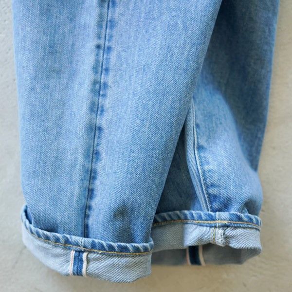 HATSKI ハツキ Wide Tapered Denim -Ice Blue- HTK-22003-U