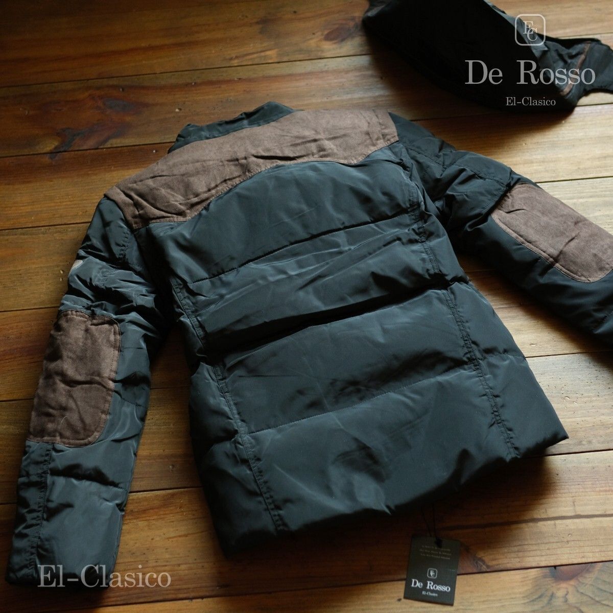 新品*De Rosso ホワイトダックダウン*ミリタリー ダウンジャケット 黒 