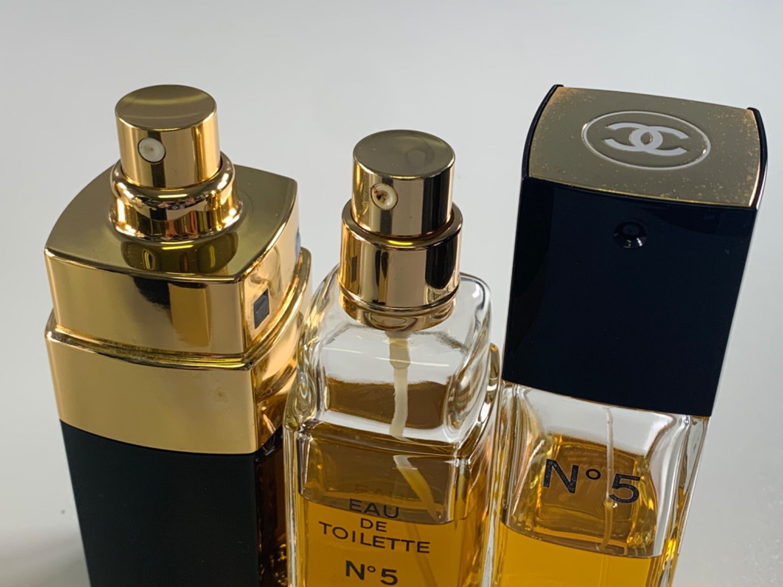 ☆残量約5割以上 3本 まとめ売り CHANEL N°5 EAU DE TOILETTE シャネル